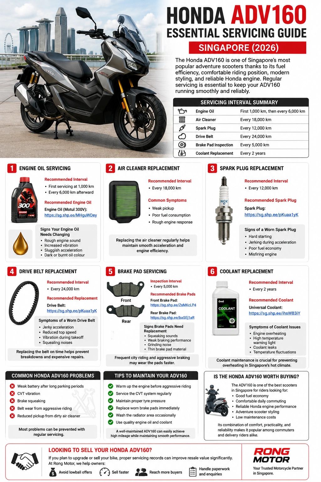 Honda ADV160 Essential Servicing Guide Singapore (2026)